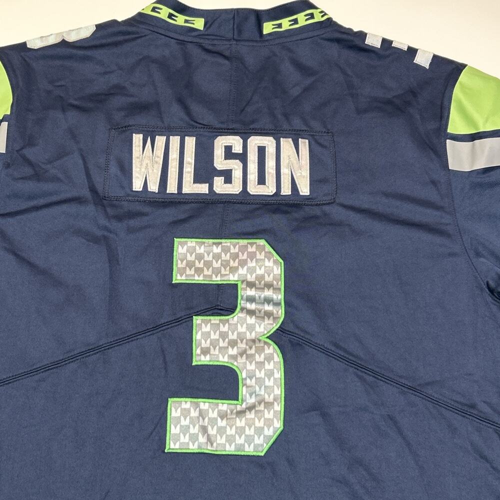 Seattle Seahawks Mens Jersey Size XL Extra Large Russell Wilson NFL Football - Picture 4 of 16